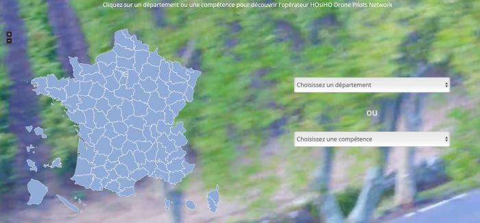 Carte de France et Dom-Tom-Hosiho Network-FR